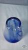 (12) 4.5IN BLUE GLASS TUMBLERS - 6