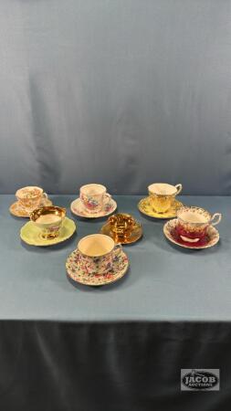 (7) CUPS AND SAUCERS