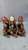 SET OF (3) 6IN LONG MONKEYS