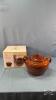 3 QUART STONE WARE BEAN POT