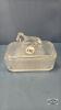 GLASS BUTTER DISH