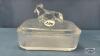 GLASS BUTTER DISH - 2