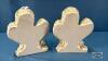 PAIR OF PLASTER CHERUB BOOK ENDS - 3