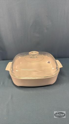 10 IN SQUARE X 2.5IN DEEP CASSEROLE WITH LID