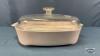 10 IN SQUARE X 2.5IN DEEP CASSEROLE WITH LID - 2