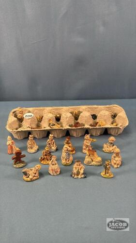 27 TEA FIGURINES