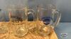 ASSORTED GLASS AND PITCHER LOT - 4