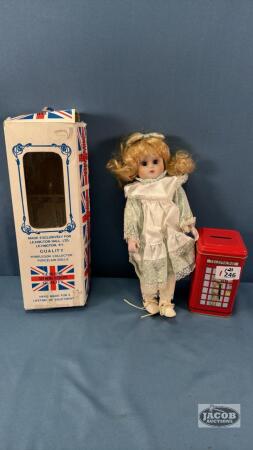 WIMBLEDON COLLECTOR PORCELAIN DOLL