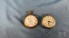 MAKE-UP MIRROR WITH (2) POCKET WATCHES - 4