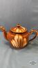 HONEY GOLD AMBER 8IN GLASS BOWL - 2
