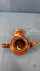 HONEY GOLD AMBER 8IN GLASS BOWL - 6