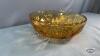 HONEY GOLD AMBER 8IN GLASS BOWL - 8