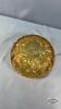 HONEY GOLD AMBER 8IN GLASS BOWL - 11