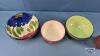 (3) BOWLS WITH (1) SMALL 4IN TALL VASE - 3