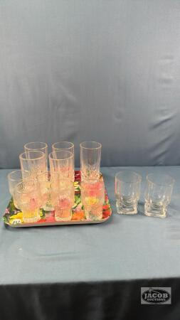 ASSORTED JUICE GLASS LOT