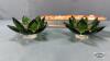 (1) 12.5IN GERMANY PICKLE TRAY WTH CANDLE HOLDERS - 2