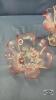 (2) FLORAL FROSTED GLASS BOWLS - 2