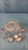 (2) FLORAL FROSTED GLASS BOWLS - 3