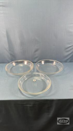 (3) PYREX PIE PLATES