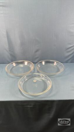 (3) PYREX PIE PLATES