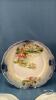 (3) FLORAL PLATES - 4