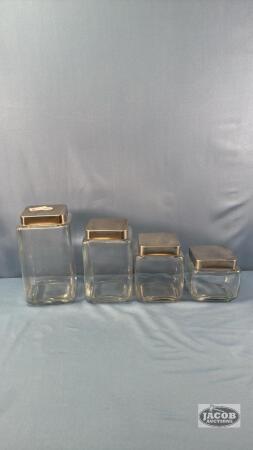 (4) COUNTER TOP CANISTERS