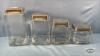(4) COUNTER TOP CANISTERS - 2