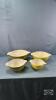 (4) PYREX MIXING BOWL NESTING SET