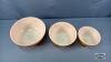 (3) PYREX MIXING BOWL NESTING SET - 3