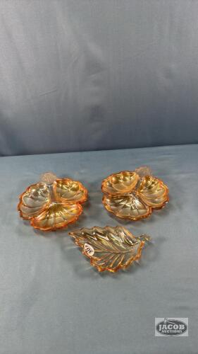 (3) LEAF DISHES