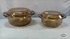 (2) ARCOPAL CASSEROLE DISHES WITH LIDS - 2