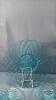 BLUE GLASS SWIRL PLATES - 3