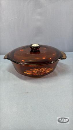 AMBER ANCHOR HAWKING CASEROLE WITH LID