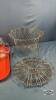 (2) COLAPSIBLE WIRE BASKETS AND (10) DRINKING JARS - 5
