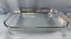 (3) GLASS BAKING PANS - 4