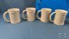 (4) MUGS WITH MATCHING SALT AND PEPPER - 4