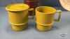 (8) TUPPERWARE CUPS WITH (6) LIDS AND 10IN DISH - 4
