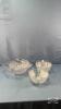 11IN SERVING BOWL WITH (4) 7IN SALAD BOWLS
