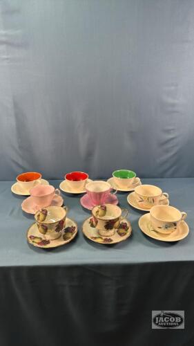(9) CUPS AND SAUCERS