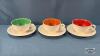 (9) CUPS AND SAUCERS - 11