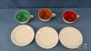(9) CUPS AND SAUCERS - 12