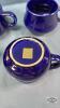 FARMALL SERVING TRAY WITH COBALT BLUE RELISH DISH - 4