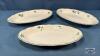 (3) 10IN LONG OVAL PLATES - 2