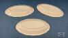 (3) 10IN LONG OVAL PLATES - 3