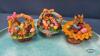 (8) EASTER BUNNY FIGURINES WITH (2) ROUND TRAYS - 4