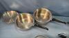 ASSORTED UNMATCHED POT AND PAN SET - 3