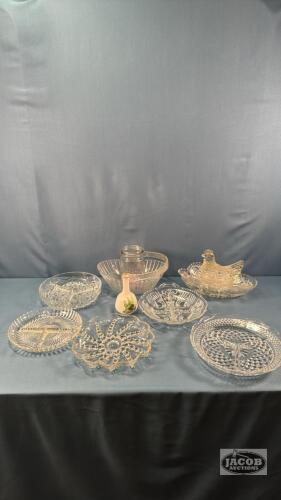ASSORTED GLASS WARE LOT