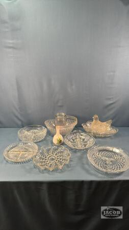 ASSORTED GLASS WARE LOT