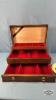 QUANTITY OF LAPEL PINS AND WOODEN JEWELRY BOX - 3