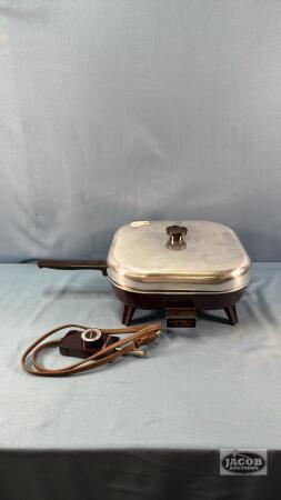 1000W ELECTRIC TOASTESS 10.5 FRY PAN WITH LID